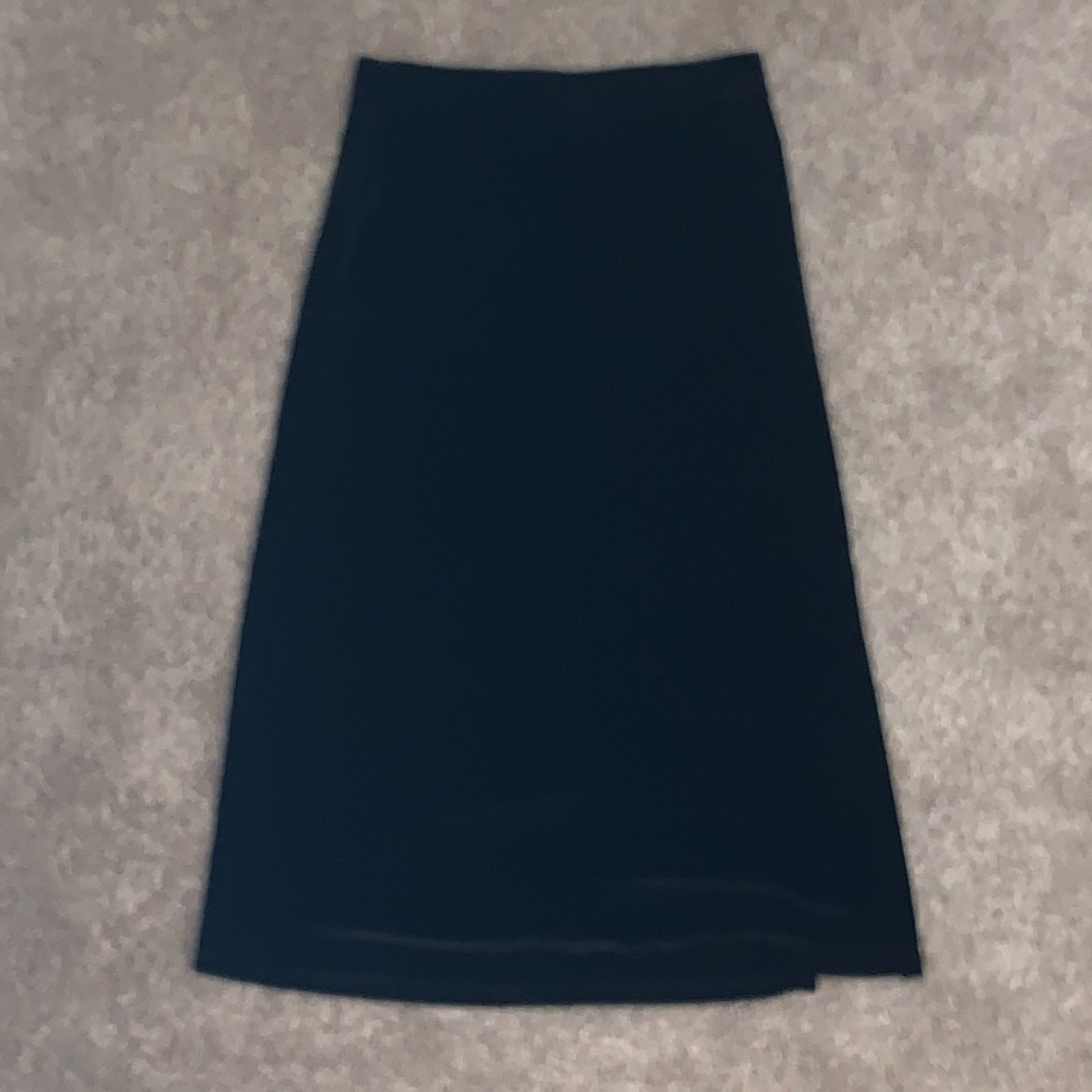 Velvet midi skirt